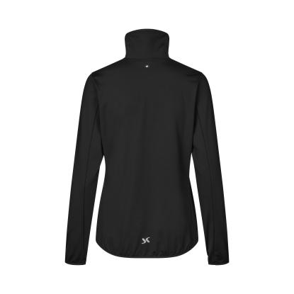 GEYSER G11090 stretch trainer træningsjakke med kort lynlås, dame, sort