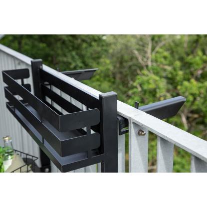 Venture Design Borneo altanbord, sort, 120 x 57 x 77 cm