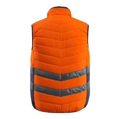 MASCOT SAFE SUPREME Grimsby vintervest, hi-vis orange/mørk marine