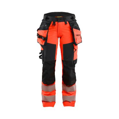 Blåkläder 7022 dame high vis buks 4-vejs stretch, hi-vis rød/sort