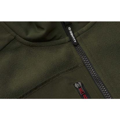 ID 0746 Bonded fleecevest, oliven