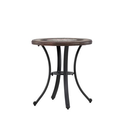 Venture Design Leiria cafébord, cement, brun, Ø60 cm
