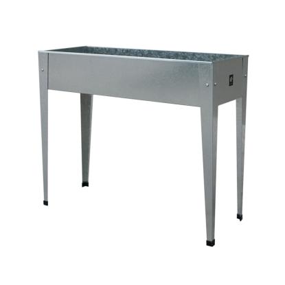 Herstera Urban højbed, galvaniseret stål, sølv, 84 x 40 x 100 cm