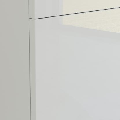 Scanbad Multo højskab med højrehængt låge, 40 x 175 cm, hvid højglans