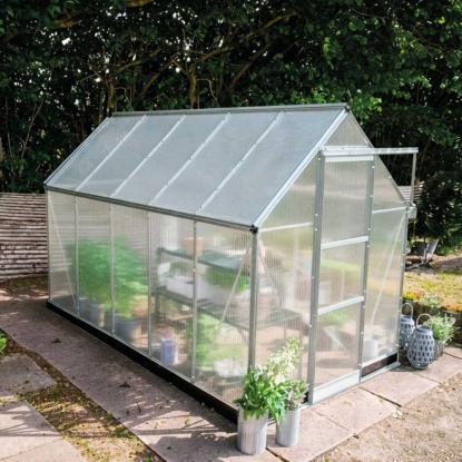 Halls Icon 6 drivhus 6,1 m², alu, 4 mm poly