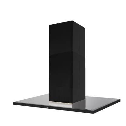 Silverline SL4250 Nordic Dark Ada frithængende emhætte, sort/sort glas, 90 cm