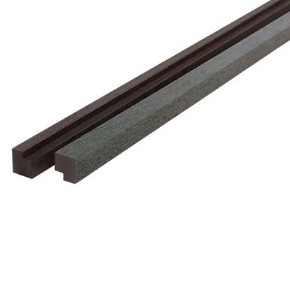 FibroTech akustik afslutningsliste til PREMIUM, PROFF og SQUARE, 25 x 3000 mm, black oak - 2 stk.
