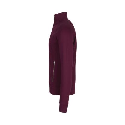 ID 0628 sweat cardigan med lynlås, bordeaux