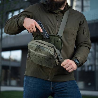 M-TAC Elite Hex EDC skuldertaske, ranger green