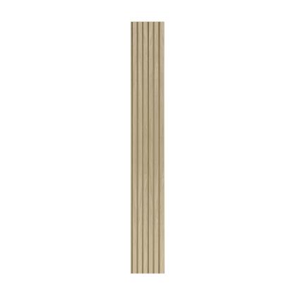 I-Wood Basic Original akustikpanel, ubehandlet natur, brun filt og lys kerne, egefiner, 16 x 300 mm 