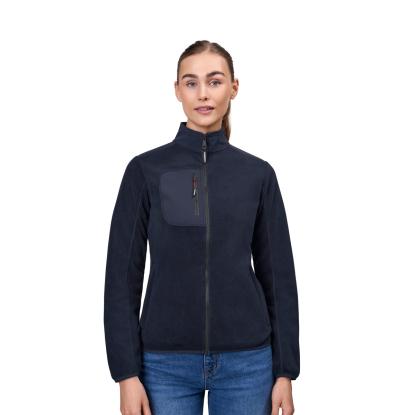 ID 0745 Bonded fleecejakke, dame, navy