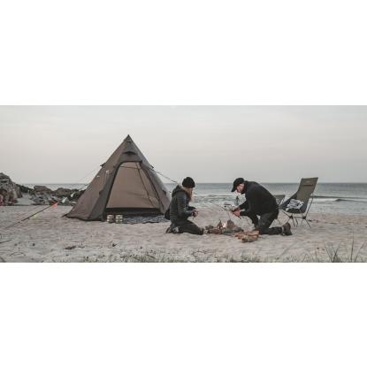 easy camp Otra Tipi til 4 personer, mørk sandfarve