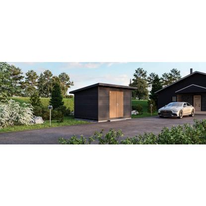 Luoman Lillevilla Valokki redskabsskur med dobbeltdør - 11,4 m²