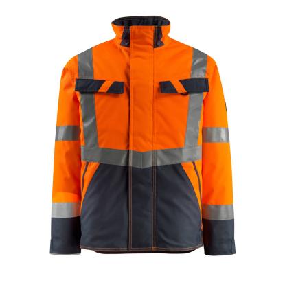 MASCOT SAFE LIGHT Penrith vinterjakke, hi-vis orange/mørk marine