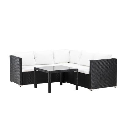 Venture Design Kuba hjørnesofasæt, sort/grå