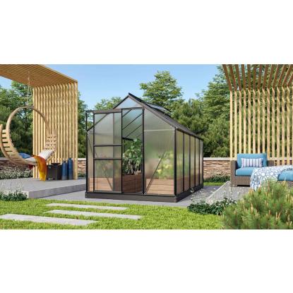 Vitavia Venus 6200 drivhus, sort , 6,2 m², 4 mm poly, inkl. sokkel