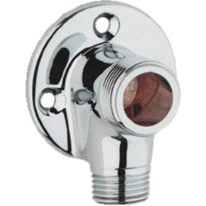 GROHE vægflange, 3/4" nippel x 1/2" nippel, krom