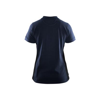 Blåkläder 3390 dame poloshirt, mørk marineblå/sort
