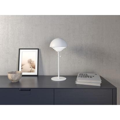 Herstal Motown bordlampe, E27, hvid
