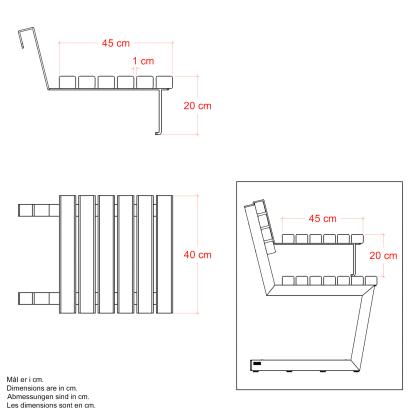 PLUS Relax bænk med hængebord, ThermoWood®, gyldenbrun/fyr, 150 cm
