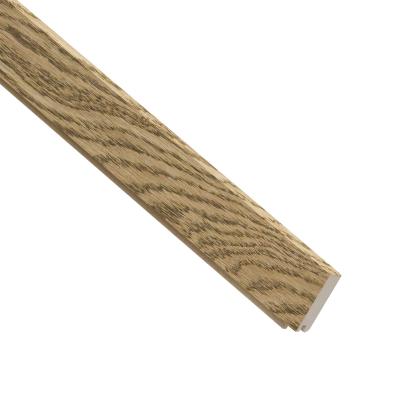 I-Wood UniPanel afslutningsliste, mørkebrun olieret, lys kerne, egefiner, 16 x 55 x 2780 mm