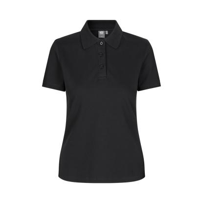ID 0527 poloshirt med stretch, dame, sort