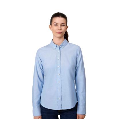 Seven Seas S62 Oxford skjorte, modern, dame, lys blå