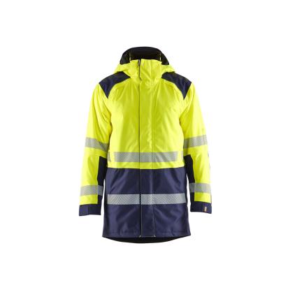 Blåkläder 4457 high vis vinterparkajakke, hi-vis gul/marineblå