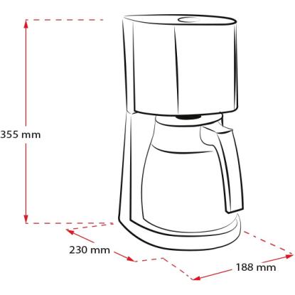 Melitta Enjoy Top Therm kaffemaskine, 10 kopper