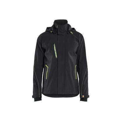 Blåkläder 4483 skaljakke 4-vejs stretch, sort/hi-vis gul