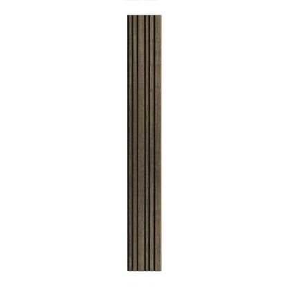 I-Wood Medio+ Mixed akustikpanel, sort olieret, sort filt og lys kerne, egefiner, 16 x 300 mm