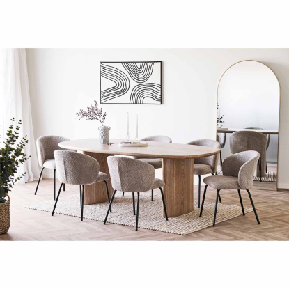 Serra spisebord, askefiner, 110 x 210 cm