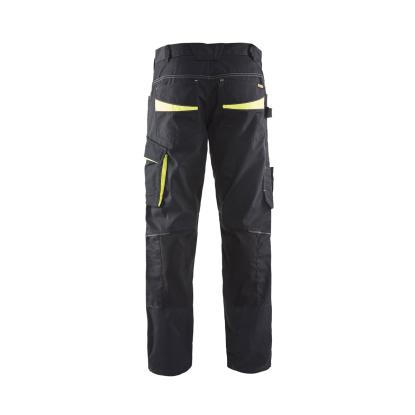 Blåkläder 1495 servicebuks med stretch, sort/hi-vis gul