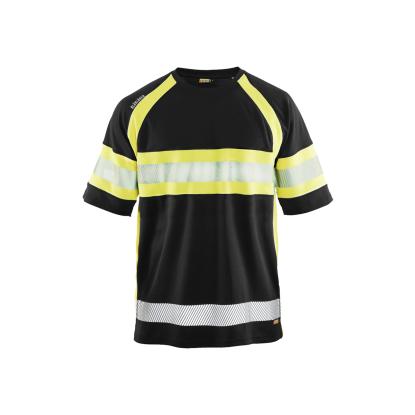 Blåkläder 3337 high vis UV t-shirt, sort/hi-vis gul