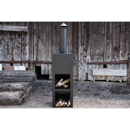 Venture Design Alo ildsted, sort, 199 x 45 x 45 cm