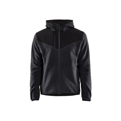 Blåkläder 5940 strikket jakke med softshell, antracitgrå/sort