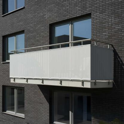 HORTUS altanafskærmning, grå polyester, 0,8 x 10 meter