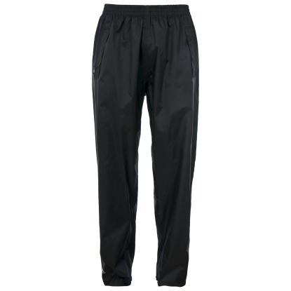 Trespass QIKPAC packaway regnbukser med pose, unisex, sort