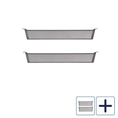 Garage+ D52 rumdeler til meshkurv, mat grå, 53,1 cm - 2 stk.