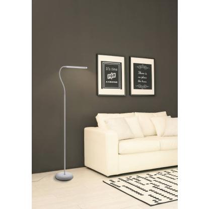 EGLO LAROA LED gulvlampe med touchdæmper, H130 cm, dæmpbar, hvid
