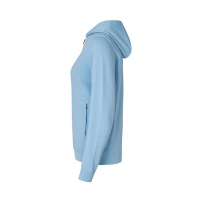 ID PRO Wear CARE 0389 hættetrøje med lynlås, dame, lys blå