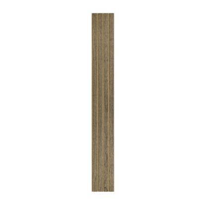 I-Wood Basic 4-lamel akustikpanel, sort olieret, brun filt og lys kerne, egefiner, 16 x 300 mm 