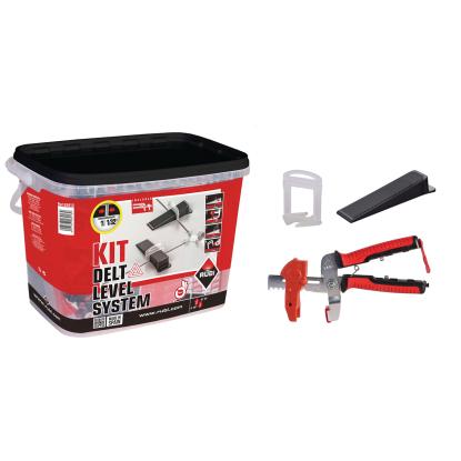 RUBI DELTA TILE LEVEL sæt med tang, clips og kiler