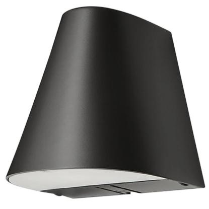 SG Armaturen Spike 1100 Uplight væglampe, GU10, 3000K, IP44, sort