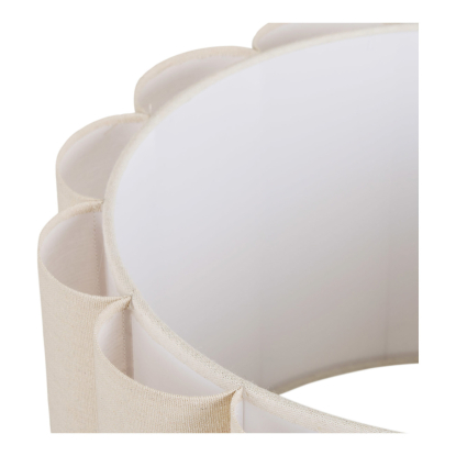 Watton gulvlampe i stål/hør, H150 cm, E27, beige/grå