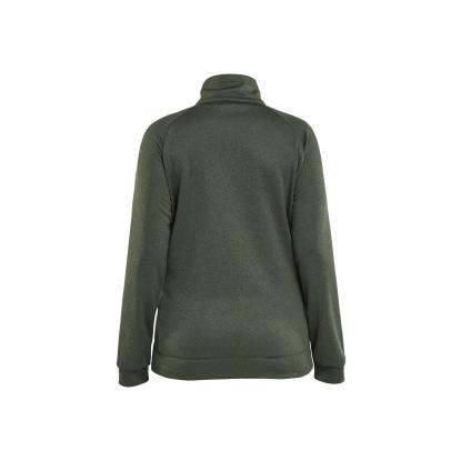 Blåkläder 3419 dame hybrid sweatshirt, efterårsgrøn/sort