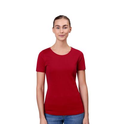 ID 0508 Interlock T-shirt, dame, rød