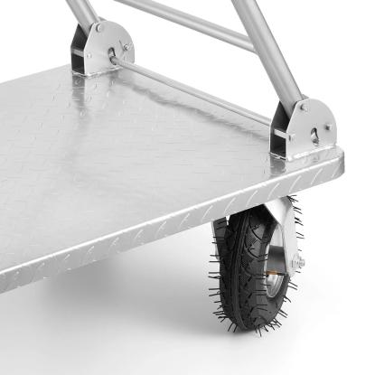 Transportvogn, sølv, stål, maks 500 kg