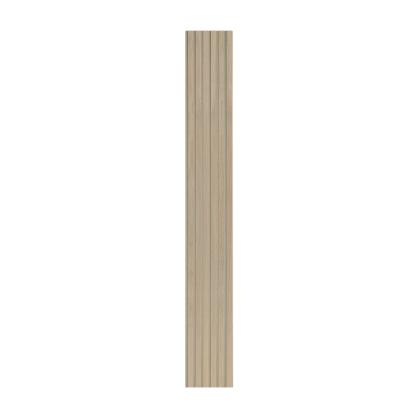 I-Wood Medio+ Original akustikpanel, hvid olieret, beige filt og lys kerne, egefiner, 16 x 300 mm