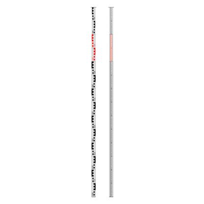 Nedo Nivellierfix målestok, aluminium - 5 meter